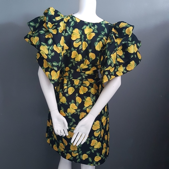 Eleanor Geraldine - 🍐 Pear Print Mini Dress 🍐 - Picture 12 of 12